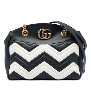 Pre-Loved Gucci Medium GG Marmont Matelasse Leather Chain Shoulder Bag